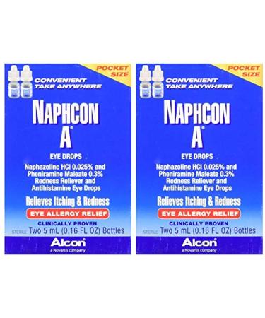 Naphcon-A Eye Drops, Twin Pack, 2 Count 2-PACK