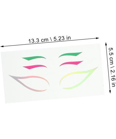  MERRYHAPY MERRYHAPY Eyeliner Stickers for Stage Performance Easy-to-Apply Self-Adhesive Makeup Stickers for Women Set of 4 - Buy Online on GoSupps.com