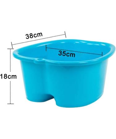 Alapaste Foot Bath Tub Large Foot Spa Bucket and Massager Plastic Foot Basin for Soaking Feet Toe Nails and Ankles Blue - Buy Online on GoSupps.com
