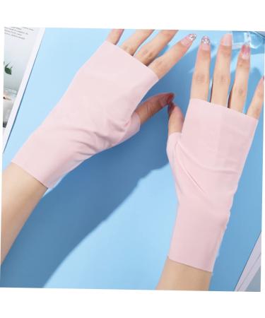 FOMIYES 5 Pairs Ice Silk Nail Gloves Uv Shield Gloves Nail Art Gloves Nail Art Supplies Nail Care Gloves Uv Ray Fingerless Glove Nail Lamp Gloves Uv Gloves Dryer Miss Sun Protection Nylon - Buy Online on GoSupps.com