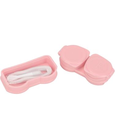 HURRISE Pink Contact Lens Case - Portable Dustproof Travel Kit with Tweezer for Lenses - Ideal for International Shipping - Buy Online on GoSupps.com