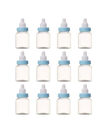 Tiptop Home Baby Show Candy Bottle  12pcs Fillable Mini Baby Candy Bottle Gift Box for Baby Shower Favors.