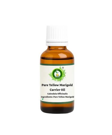 R V Essential Pure Yellow Marigold Carrier Oil 10ml (0.338oz)- Calendula Officinalis (100% Pure and Natural Cold Pressed) 0.34 Fl Oz (Pack of 1)
