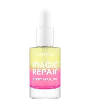 Catrice Catrice Magic Repair Berry Nail Oil Multi-Colour Nourishing Repairing Translucent Acetone-Free Vegan No Microplastic Particles No Parabens Pack of 1 (8 ml)