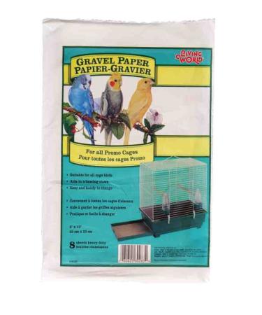 Living World Gravel Paper, 8 Inches x 13 Inches (8/Pack)