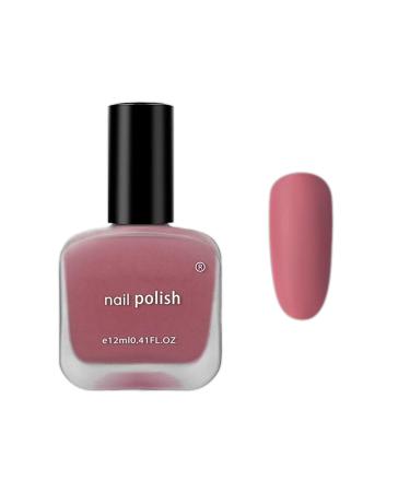 Nude Pink Nail Polish Matte Quick Dry Long Lasting Nail Varnish No Need Cure Chip-resistant Nail Polishes Large Volume 12ML Easy to Apply Nail Polish Gift for Women & Girls