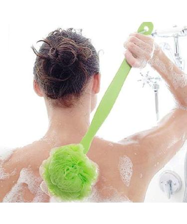VILLCASE Long Handled Loofah Stick Body Back Scrubber Bath Sponge - Random Color - Buy Online on GoSupps.com