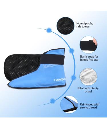 Comfpack Foot Ice Pack for Plantar Fasciitis Relief - Hot Cold Therapy Gel Wrap for Ankle Injuries, Pain, and Swelling - Buy Online on GoSupps.com