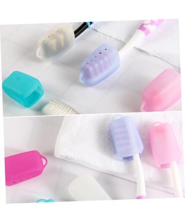 TENDYCOCO 20 Pcs Toothbrush Cap Holder & Dinosaur Erasers - Travel Toothbrush Case & Clean Holder Random Colors - Buy Online on GoSupps.com