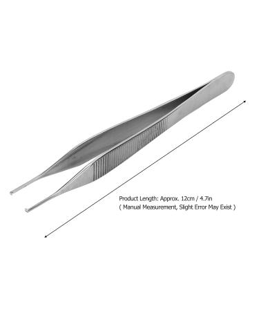 Vascular Tweezers - 4.7 Stainless Steel Anti-Slip Body Piercing Tweezers for Small Objects & Facial Hair - Mini Portable for Women - Buy Online on GoSupps.com