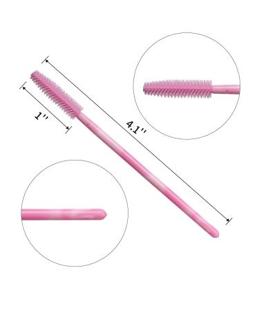 50PCS Silicone Mascara Wands - Disposable Eyelash Brushes & Soft Lash Spoolie for Eyelash Extensions (Pink) | International Shipping Available - Buy Online on GoSupps.com