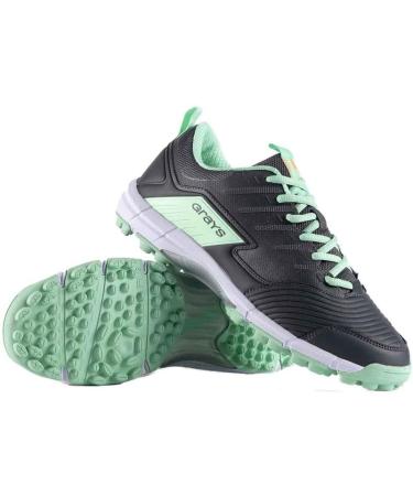 GRAYS Flash 3.0 Junior Hockey Shoe - Anthracite/Mint | New 2023/24 | International Shipping Available - Buy Online on GoSupps.com