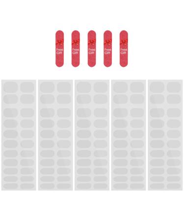 DRESSOOS 10 Sheets Nail Stickers French Nail Sticker Manicure Nail Kit Gel Clear Gel Polish Strips Gel Polish Kit Gel Nail Strips Kit Gel Nail Wraps Transparent Stickers Double Sided Tape - Buy Online on GoSupps.com