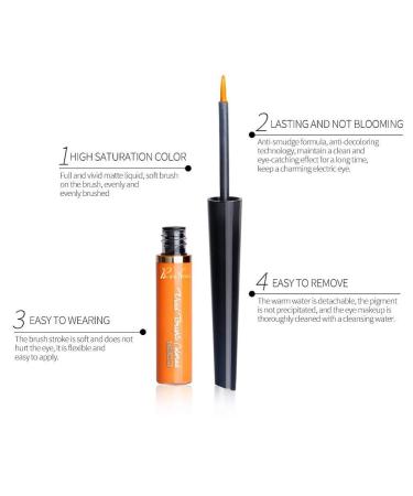 Rechoo 16 Colors Matte & Metal Waterproof Liquid Eyeliner Set - Highly Pigmented Eye Liner Pencil in Multicolor Shades - Buy Online on GoSupps.com