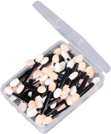 LALADEFIEE 100 Pcs Cosmetic Eyeshadow Eyeshadow Eyeliner Brushes Makeup Application Brushes Black Size 2 Black - Buy Online on GoSupps.com
