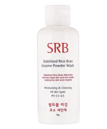 SRB Rice Bran Enzyme Powder Face Wash 70g - Korean Beauty | Moisturizing & Cleansing for All Skin Types | pH 5.5-6.5 - Buy Online on GoSupps.com