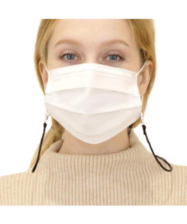 Nuovo Mask Lanyards Adjustable Mask Extender Strap Mask Holder Masks Extension (Black)