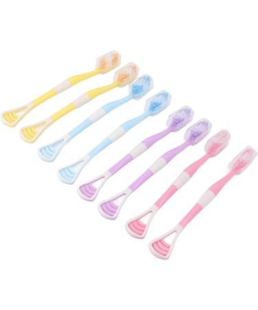 Ververt Touch Tongue Scraper & Toothbrush - 8 Flexible Tools for Oral Care | Perfect for Adults & Kids | Prevents Vomiting - Buy Online on GoSupps.com