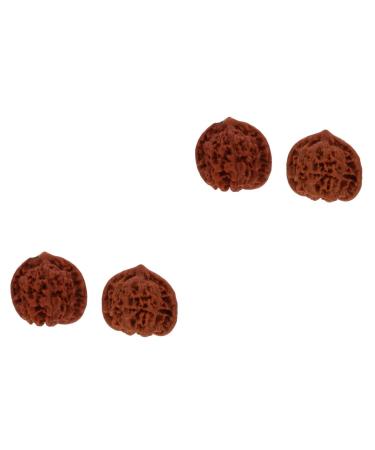 Magiclulu 4 pieces walnut-fitness handball massage ball finger training acupuncture point messages ball walnut stress balls for adult stressball walnut massage balls hand exercise balls