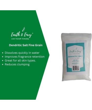DENDRITIC Salt 2.5lb - Premium Fine Grain for Salt Scrubs, Exfoliation, Milk Baths & More | Earth & Envy - Buy Online on GoSupps.com