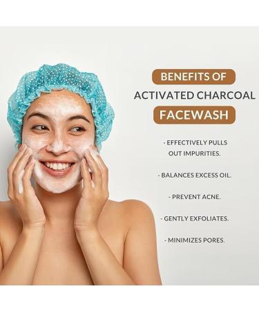 Activated Charcoal Deep Cleansing Face Wash | Pore Minimizer & Detoxifier | Anti-Acne Oil Control | Natural Paraben-Free | 100ml | For All Skin Types | International Shipping - Buy Online on GoSupps.com