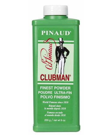 Clubman Pinaud Finest Talc Flesh 9.0 oz 9 Ounce white Pack of 1
