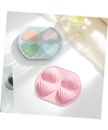 Ciieeo 6 Pcs Four Cake Mold Cake Pan Mini Muffins Small Cake Slot Mold Chocolate Silicone Molds Candle Molds Heart Cake Mold Chocolate Chip Muffins Soap Madeleine Nonstick Silica Gel Goldenx3pcs 40X23X1.5CMx3pcs - Buy Online on GoSupps.com
