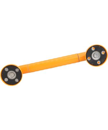 Non-Slip Stainless Steel Shower Handle with Night Light Rings - 35mm Diameter Durable Yellow Design for Safety - Buy Online on GoSupps.com