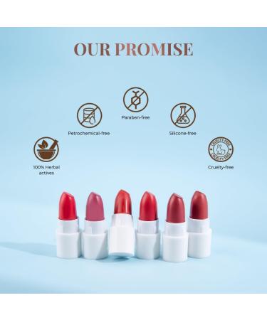 Buy Jus.t Herb Ayurvedic Creamy Matte Lipstick Kit - 16 Hydrating Shades for All Indian Skin Tones - Perfect Mini Lipsticks for Women - International Shipping Available - Buy Online on GoSupps.com