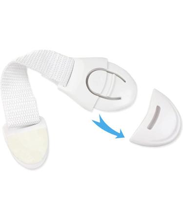 4 Pack Baby Safety Strap Locks - Childproof Door and Drawer Latches - Secure Adhesive Cabinet Locks for Fridge, Cabinets, Drawers, Dishwasher - Buy Online on GoSupps.com