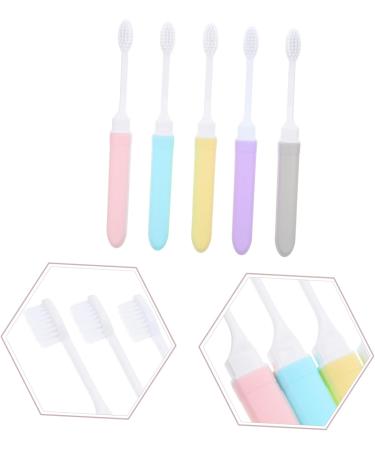 Homsfou 5-Stage Travel Toothbrush Case - Collapsible Manual Toothbrush Box for Pregnant Women - Bulk Art Fiber Travel Accessory - Buy Online on GoSupps.com