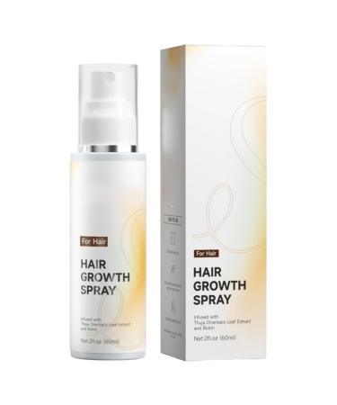Fusruom Hair Growth Serum 60ml Natural Acceleration Hair Growth Serum for Women and Men with Rosemary Phytonutrients and Biotin for Strengthening Hair