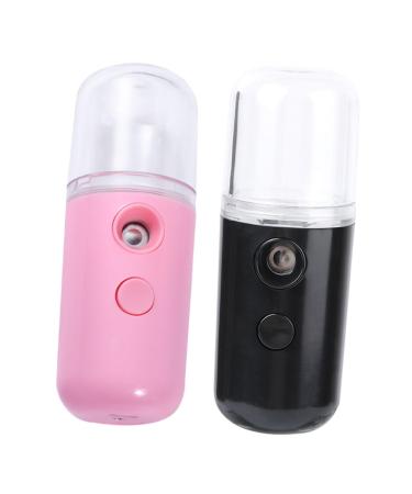 FOMIYES 2pcs Spray Hydrating Apparatus Mini Spray Bottle Handheld Sprayer Face Mist Sprayer Small Pill Spa 10.5x3.5cm Black