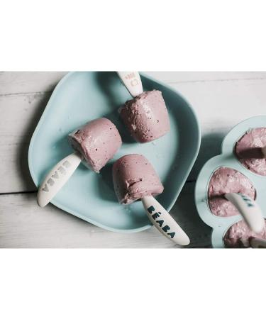 Beaba Ergonomic First Bestlay Set - 6 Spoons & 4 Forks for Babies | Short Rounded Handles | Left & Right-Hand Friendly | Available in Gray Blue Pink - Buy Online on GoSupps.com