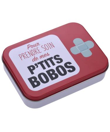 P'tits bobos children's paved product - metal box - 24 plaster - beautiful design plaster storage box for children - Suitable for backpack - handbag P'tits Bobos 1 piece