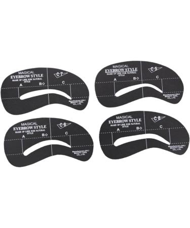 Beavorty 24pcs 6 Sets Tool Eyebrow Grooming Stencil Eyebrows Shape Eyebrow Templates Mold Cosmetic Auxiliary - Buy Online on GoSupps.com