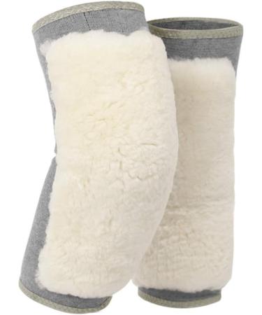 Buy Men's & Women's Cashmere Knee Braces | Thermal Wool Knee Warmers for Cycling Skiing & Running - Grey - Buy Online on GoSupps.com