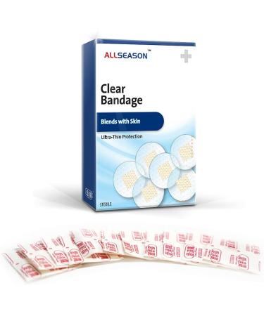150pcs Clear Round Spot Adhesive Bandages - Breathable PE Material - 3 Boxes of 50 Count - Buy Online on GoSupps.com