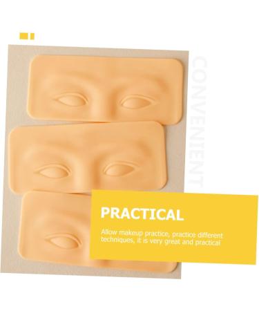 Baluue 4pcs Eyebrow Practice Block Makeup Practice Eye Make up Training Skin Practice Eye Board 16x7cm As Shown - Buy Online on GoSupps.com