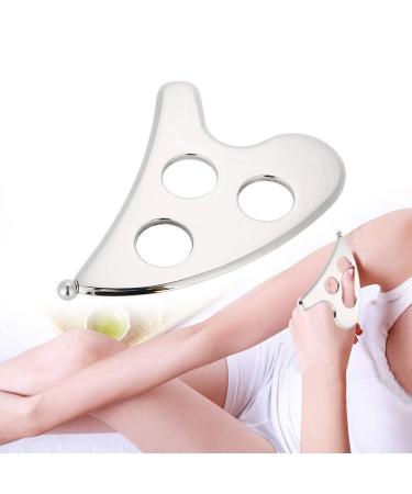 Gua Sha scratching tool stainless steel gua Sha scratch massage device massage guasha plate facial body scrapper scrapper massage pain relief for back neck face leg massage slimmer face