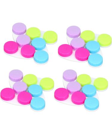 VBY 16-Pack Colorful Mini Contact Lens Containers - Ideal for Travel & Outdoor Storage - Buy Online on GoSupps.com