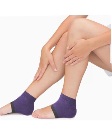 minkissy 5 Pairs Moisturizing Socks Wicking Socks Moisturizing Heel Sleeves Heel Protectors Heel Protector Heel Cushions Silicone Heel Protector Dry Feet Socks Foot Cotton Yoga Socks Purple - Buy Online on GoSupps.com