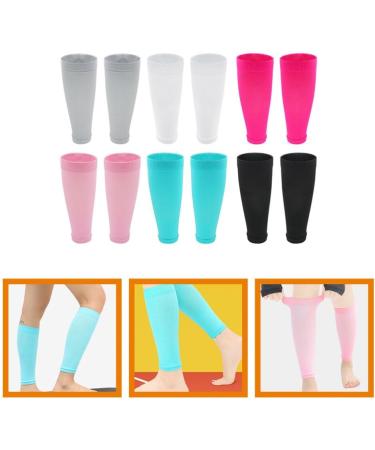 Buy Healvian Calf Compression Sleeves for Men & Youth - 6 Pairs of Elastic Sports Socks for Football & Active Living - International Shipping Available - Buy Online on GoSupps.com