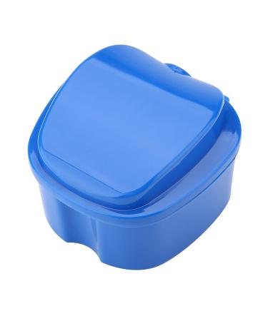 Prosthesis Cleaning Box | Orthodontic Storage & Soaking Cup with Sieve | Blue Mouth Guard Container - Buy Online on GoSupps.com