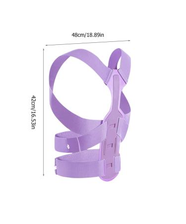 Buy MILISTEN Adjustable Back Brace & Posture Corrector for Women - Purple Lumbar Support Holder 42x48cm | International Shipping Available - Buy Online on GoSupps.com