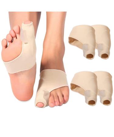 CLLOOM 2 Pairs of Bunion Pads with Gel Corrector Brace Socks Pads Splint Relief Pain for Big Toe