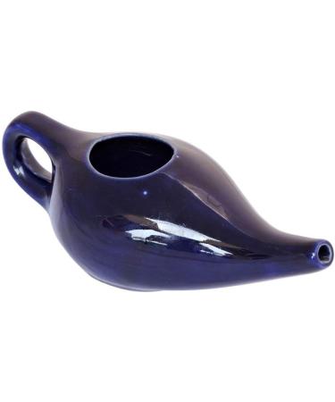 ANCIENT IMPEX Ceramic Neti Pot with 5 Neti Salt Sachets - Natural Sinus Relief (Violet) - Buy Online on GoSupps.com