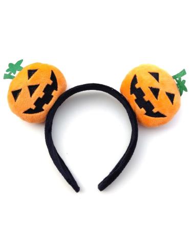 hgnxa Halloween Pumpkin Headwear Hair Hoop Soft Fabric Cartoon Headband for Pumpkin Party Decorations 4
