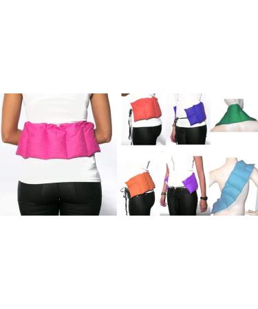 Cherry Stone Pillow 7-Chamber Heat Cushion - Shabby Chic Gray-Beige (65x15cm) | Premium Grain Pillow for Ultimate Comfort - Buy Online on GoSupps.com