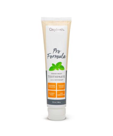 Oxyfresh Pro Formula Fresh Mint Toothpaste   Gentle Low Abrasion - Cosmetic Fluoride Free Formula - Great for Sensitive Teeth and Gums with Natural Essential Oils. 5.5 oz. 5.5 Ounce (Pack of 1)